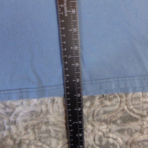 Salt Life Shirt Mens Medium Blue Short Sleeve Pocket Tee Crewneck Livin’ Salty - Picture 5 of 8